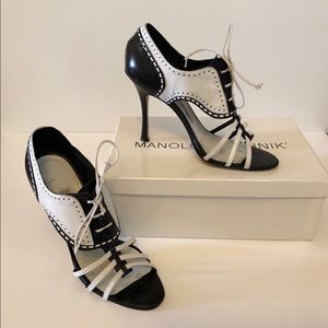 Manolo Blahnik Spectator Sandals!